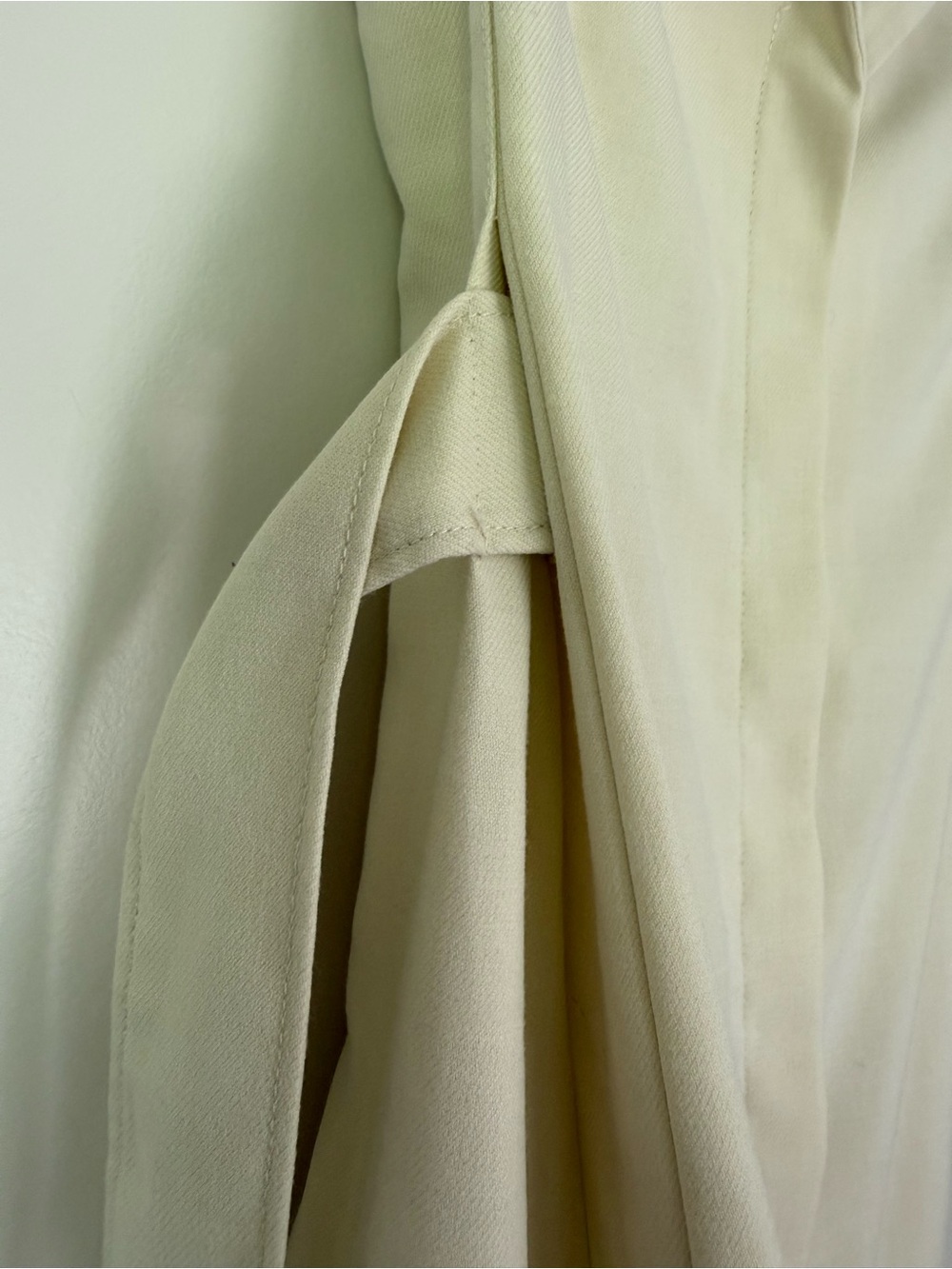 Club Monaco Cream Textured Dress with Collar - Picture 4 of 5